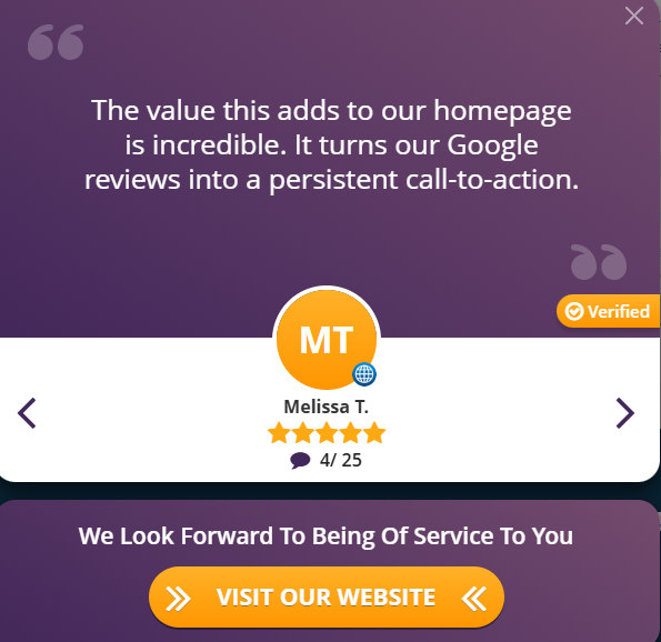 Click to Website Badge